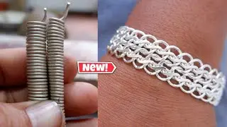 Newly designed silver bracelet design Manual production process #jewellery #gold #silver