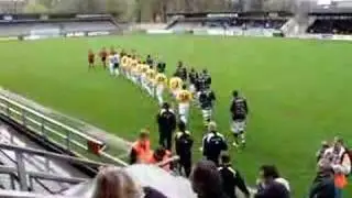 Inmarsch på Gamla IP