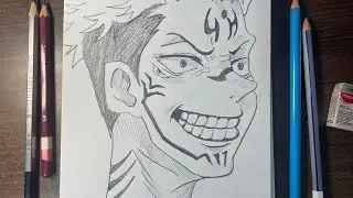 How to draw sukuna | anime drawing for beginners step by step