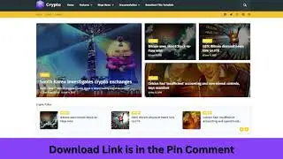 Crypto Blogger Template Free Download