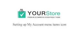 My account menu icon in top menu