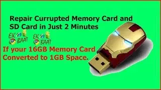 Repair Corrupted Memory Card || Repair Damaged Pen Drive