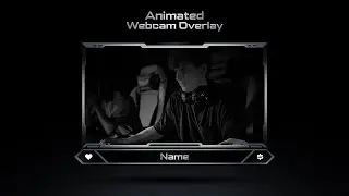 Animated Silver Webcam Overlay Template // Stream Overlays