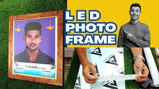 How to make LED photo frame / LED ஃபோட்டோபிரேம் தமிழ் #maazranchi #ledlight #backlight #backlightled