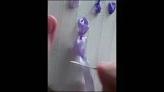 Вышивка лентами, урок 4, 