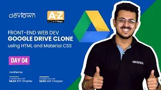 [LIVE] DAY 04 | Google Drive Clone using HTML and Material CSS | Front End Web Dev
