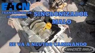 TRANSMISION EATON DE 10 VELOCIDADES SE VA A NEUTRO CAMINADO LA PALANCA SE SALE DE CAMBIO FALLA