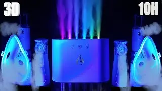 ASMR Aerosol 3D (Seven Nebulizers) Amazing white noise for sleep🎆