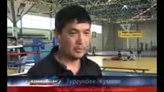 "Курманжан Датка" айылындагы "Эрбол" спорттук залында мелдеш болуп отту (Аске Мамит уулу)
