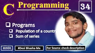 Population of Country How Increases, sum of series | 34