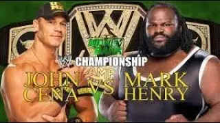 John Cena vs Mark Herny For The WWE Championship
