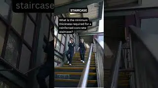 What is the minimum thickness required for a RCC staircase?#shorts #civilengineering #construction