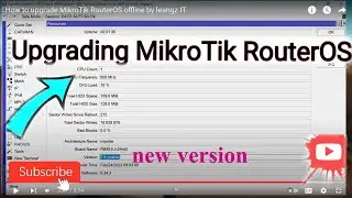 How to upgrade MikroTik RouterOS offline by leangz IT