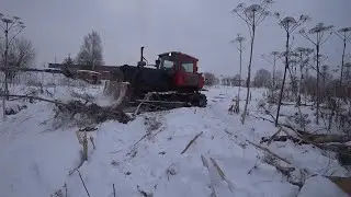 Советский Дт 75 выехал на новых гусеницах, 3 часть. Первая поломка на китайском тракторе Lovol 1304.