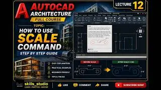 👉 AutoCAD Scale Command Tutorial | Step by Step for Beginners (Urdu/Hindi)