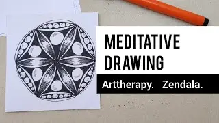 Meditative drawing. Zendala. @OlyashaArt