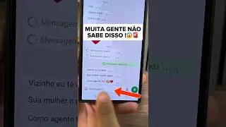 Muita gente não sabe disso 😱 ! Testa ai 🚨 #dicas #whatsapp #celular