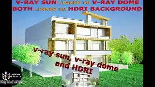 V-RAY HDRI MAP WITH V-RAY SUN AND V-RAY DOME LIGHT