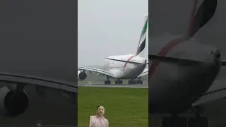 King Of The Skies WET Departure!#shorts #emiratesairlines