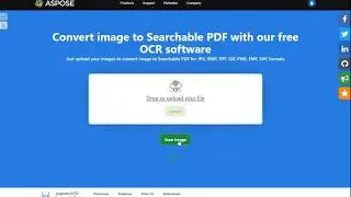 Aspose OCR Image to Searchable PDF