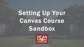 Prepping Your Canvas Course