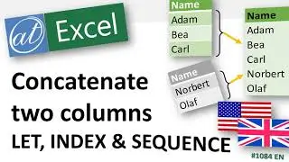 How to concatenate two columns in Excel 📎 Microsoft 365 📎