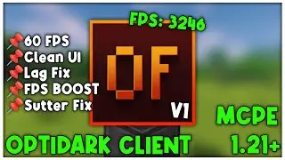 OptiDark V1 For MCPE 1.21+ (FPS BOOST)