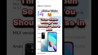 MIUI Secrets Unveiled 3 Hidden Settings That Will Enhance Your XIAOMI/Redmi/POCO Device #viral