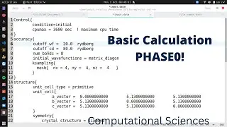 [Computational Sciences]Basic Calculation Using PHASE0