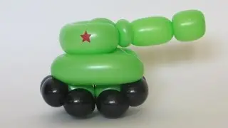 Tank of two balloons - twisting tutorial (Subtitles)