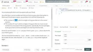 [LeetCode] 299. Bulls and Cows || [CtCI] 16.15 Master Mind || HashTable || Java