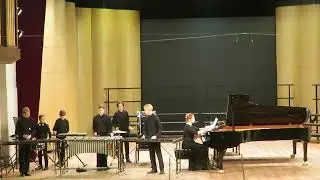 Ансамбль ударных инструментов ДМШ им. Алексеева на сцене РАМ им. Гнесиных