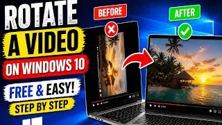 How to Rotate a Video on Windows 10 FREE and EASY step by step