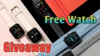 Free Smartwatch 🎁 | Amazfit GTS Smartwatch Unboxing and Giveaway🔥| Apple Look like Smartwatch Review