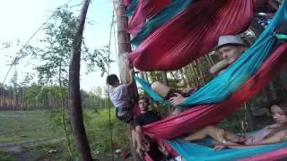 Hammock camping. Гамак-парк. Рекорд. Wout team.