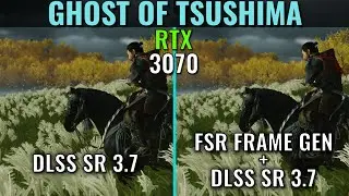 Ghost of Tsushima - FSR Frame Generation On vs Off along with DLSS 3.7 - RTX 3070 - 1440p