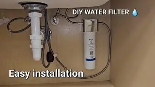 EASY under cabinet water filter! Glacier Fresh filter installation #handyman #waterfilter #diy