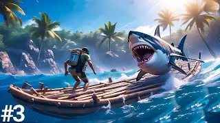 BUILDING MY FIRST HOUSE ON RAFT GAMEPLAY #3 - TheRex Play