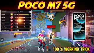 Free Fire Headshot Setting ✅ || Poco M7 5G Sensitivity Setting ⚙️ Secret Setting For Poco Mobile 