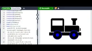 How to make a tractor on LaTeX|latek|overleaf|latex software|tikz|tikzpicture