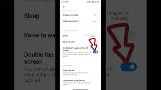 Double Tap Screen On Off | Double Tap screen Lock | Double tap screen off  #shorts #viralshorts