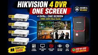 View Multiple Hikvision Dvrs And Nvrs On One Single Screen | Multiple DVR One Single Screen