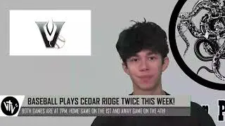 VTV PIT Stop- VHS Announcements March 31, 2025