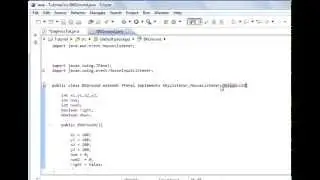 Java programming Lesson 104 Graphics : Java Animation 7 MouseMotionListener 1