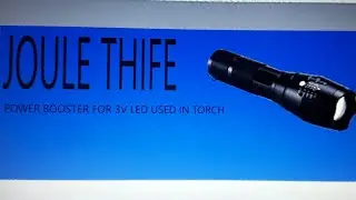 simple voltage booster (joule thief) at home