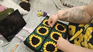 Вязаная эко сумка 