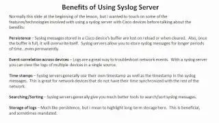 Configuring Syslog Server On Cisco Routers With SDM - Part 4