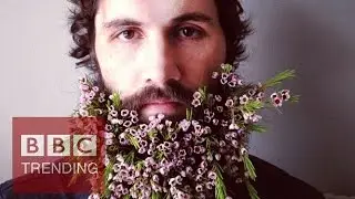 Why men decorate beards with flowers