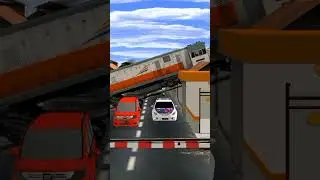 keretanya ngeprank nih ||studio kereta #shorts