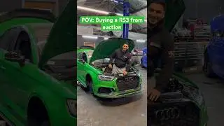 POV - BUYING the cheapest AUDI RS3 from auction
